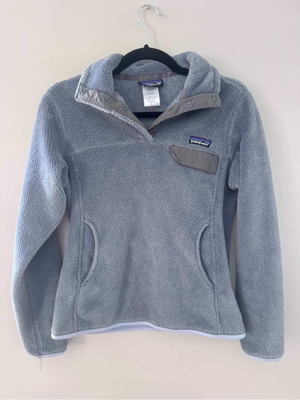 Patagonia Women’s Small Light Blue Snap-T Fleece Pullover